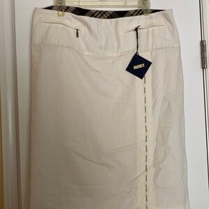 Husky Italian Designer Logo Lining Hardware Skirt New With Tags